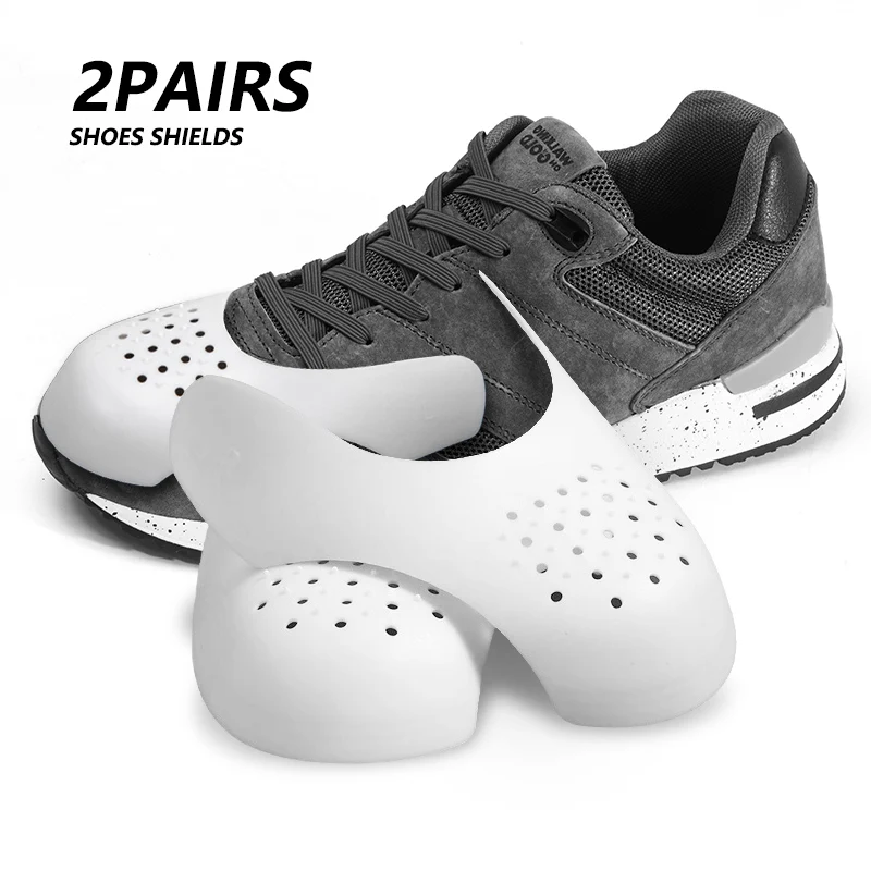 

Shoe Shield for Sneakers Anti-Crease Wrinkled Fold Shoes Support Toe Cap Shoes Strecher Protector 1/2/3pairs, White,black, yellow ,gray