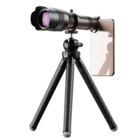 

2020 NEW Trending Hot Universal clip on Optical 60X Telephoto Mobile Camera Zoom Lens for Smartphone with Tripod