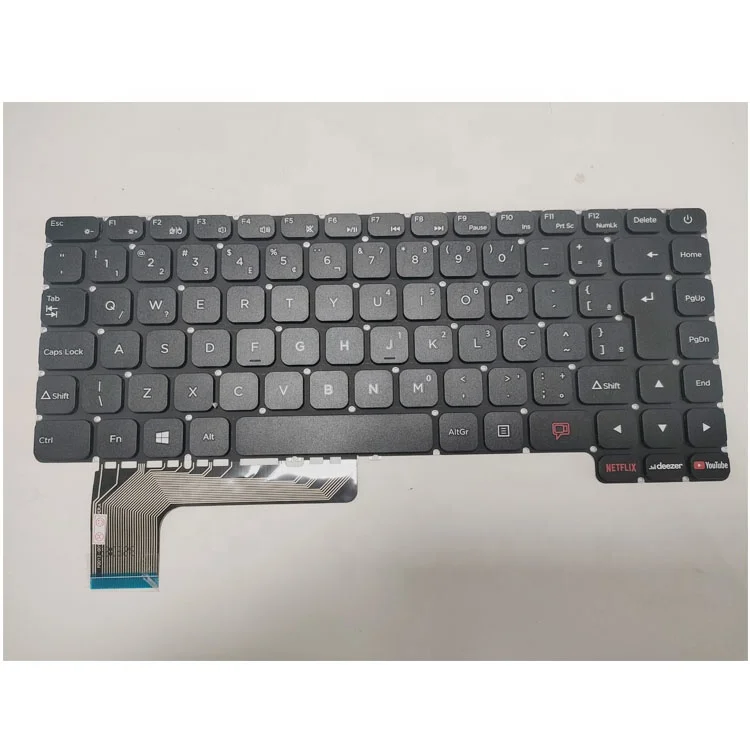 

HK-HHT Brazil Brazilian Laptop Keyboard For Positivo Motion C4128E-S C4128E Motion Q464C-O Q464C BR