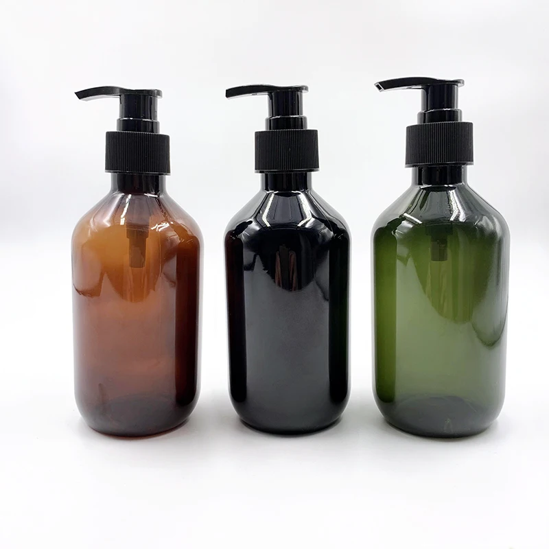 

Empty 250ml Shampoo Pet Plastic Squeeze Bottle with lotion Spray Cap