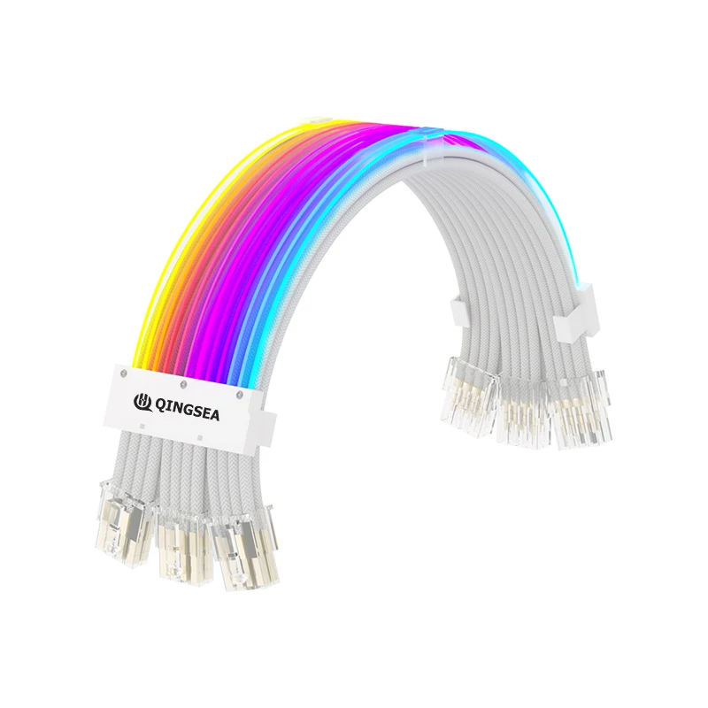 

3*8(6+2pin) Pin VGA RGB Cable Extension Kit Synchronized PSU Cable Power Supply Sleeved Cable Customization
