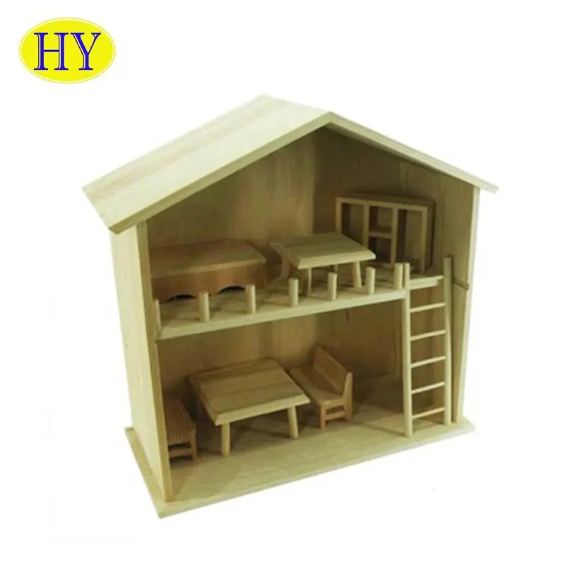 simple wooden dolls house