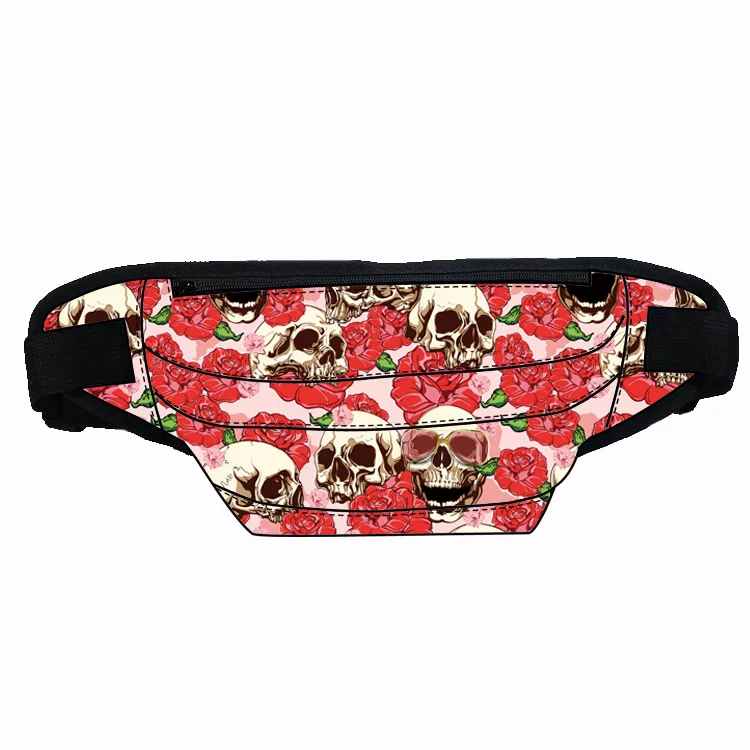 

New arrive waist belt bag design custom lightweight waist bag fanny pack with zipper polyester material large capacity washable, Customized