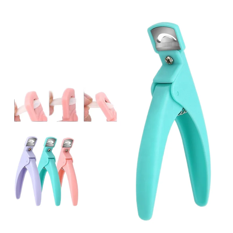Right-Handed Stainless Steel Beauty Nail Scissors with Durable Sharp Straight Blade Plastic Handle Cuticle Nail Care Nail Art