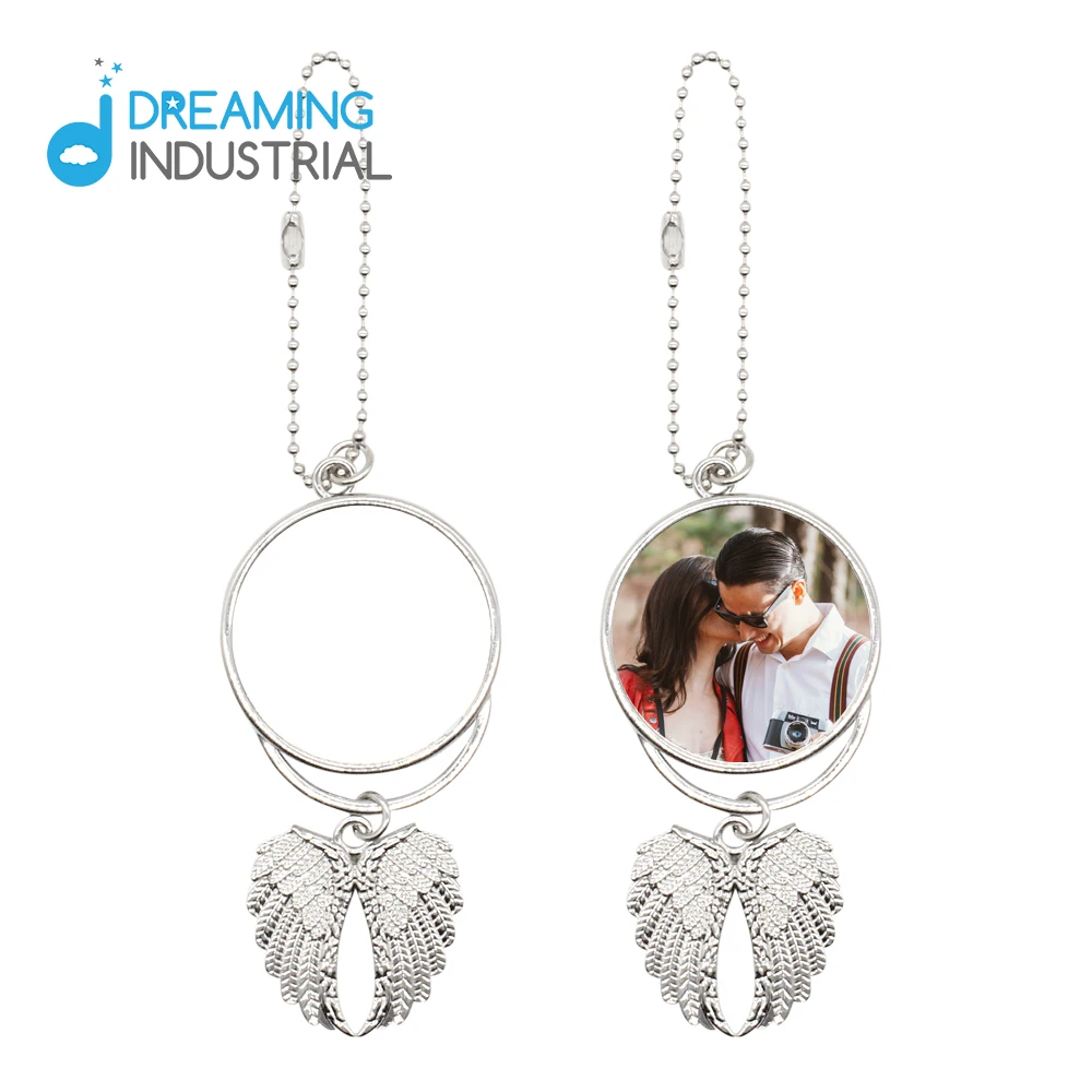 

Sublimation Blanks Custom Angel Wings Car Decoration Ornaments