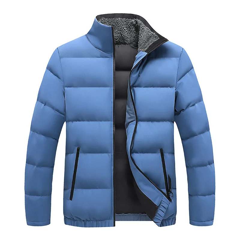 

Fashion winter mens thick warm jackets cotton-padded jackets zip up jacket
