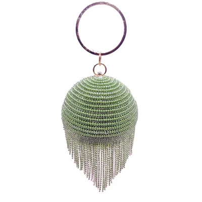 

Evening Bag, Multi Pearl Beaded Ball Shaped Party Clutch Evening Clutch Bags/, 6 colors