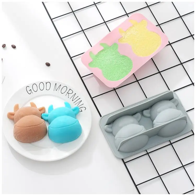 

A218 Food Grade Silicone Baking Cake Mould Creative Cake Decorating Fondant Moulds, Blue/pink