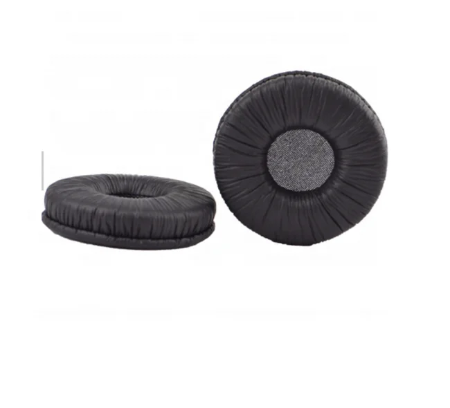 

Free Shipping Leatherette Spare Earpads for Standard Size 50mm Office Telephone H251 H251N H261 H261N H351 H351N H361 H361N, Black