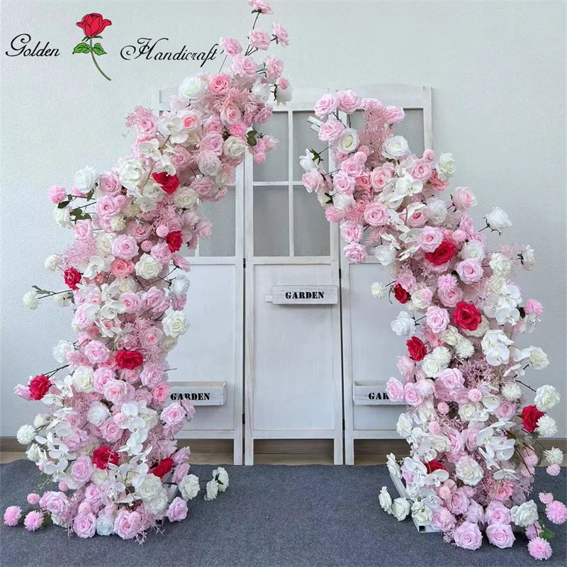 

QSLH-F367 Wedding Flower Arrangement Handmade Floral wedding arch floral arrangements artificial flowers for wedding decoration