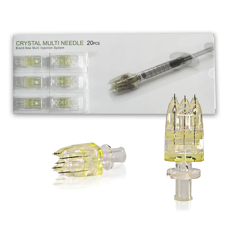 

5 pins crystal multi needle injection filler multi injector needle mesotherapy for hyaluronic acid