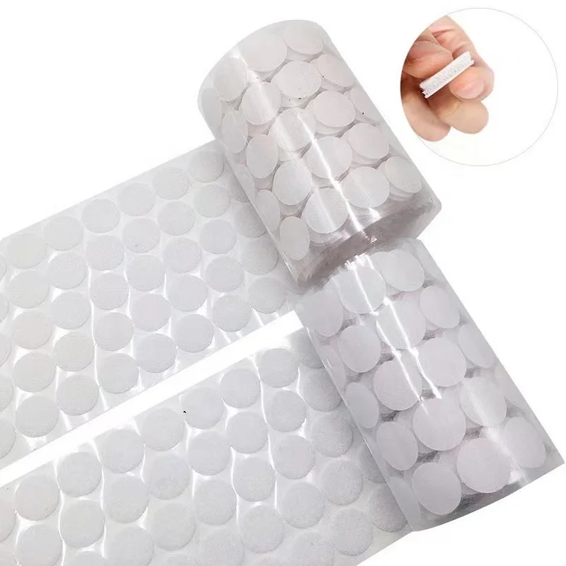 

Baiho 20mm Self Adhesive Dots Strong Sticky Back Nylon Coins Hook and Loop Dots Tapes with Waterproof Adhesive