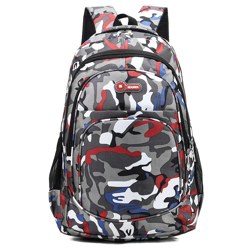 

fashion mew product school bags New camouflage backpack large capacity outdoor travel backpack male and female student bag, 4 colors or customized