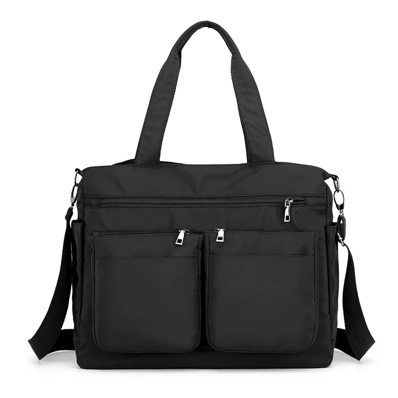 

Women Large Capactity Washed Nylon One Shoulder Crossbody Messenger Bag, Custmized;women tote bag