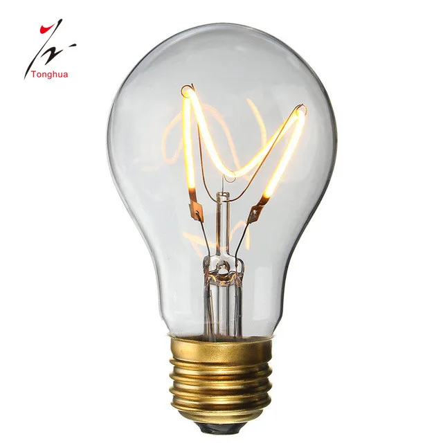 Tonghua Vintage E27 A19 Soft LED Edison Model Chandelier Table Wall Bulb Light