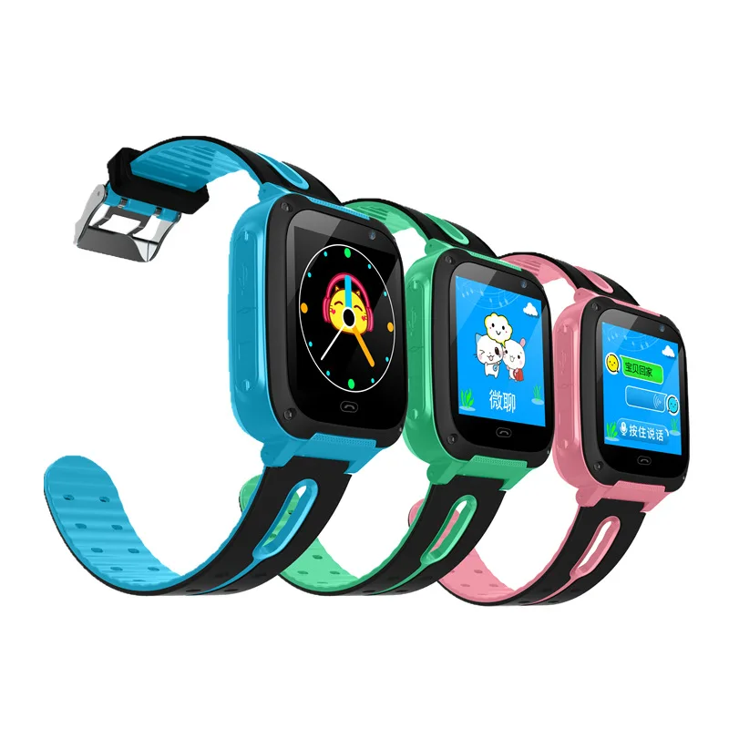 

Hot selling Latest Waterproof Touch Screen Children S4 Kids Smart Watch LBS Tracking Device Watch for Kids, Blue, pink, grren