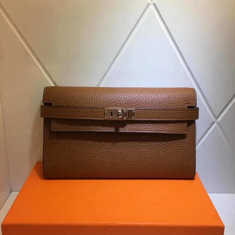 

2020 the new style fashion genuine cow leather women long money clips 21 cm 8 color