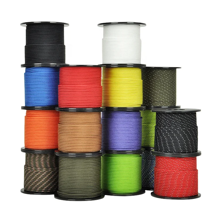 

Paracord Type I Black 2Mm 3Mm 4Mm Parachute Cord 1 3 5 9 Core Strands 100 425 550 Survival Nylon Polyester Rope