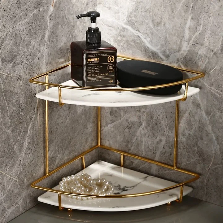 

Storage Trays Home bathroom corner 2 Tiered Wedding Perfume Trinket Table Organizer Vanity Jewelry Metal Storage ceramics Tray, Metal(gold)+ceramic(a,b) or glass(c)