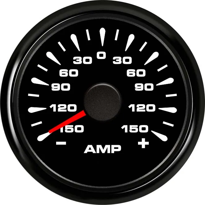 

Free Shipping ELING Ammeter Gauge 52mm Display +/-150A For Marine Boat Yachts Car, Ws bs bn