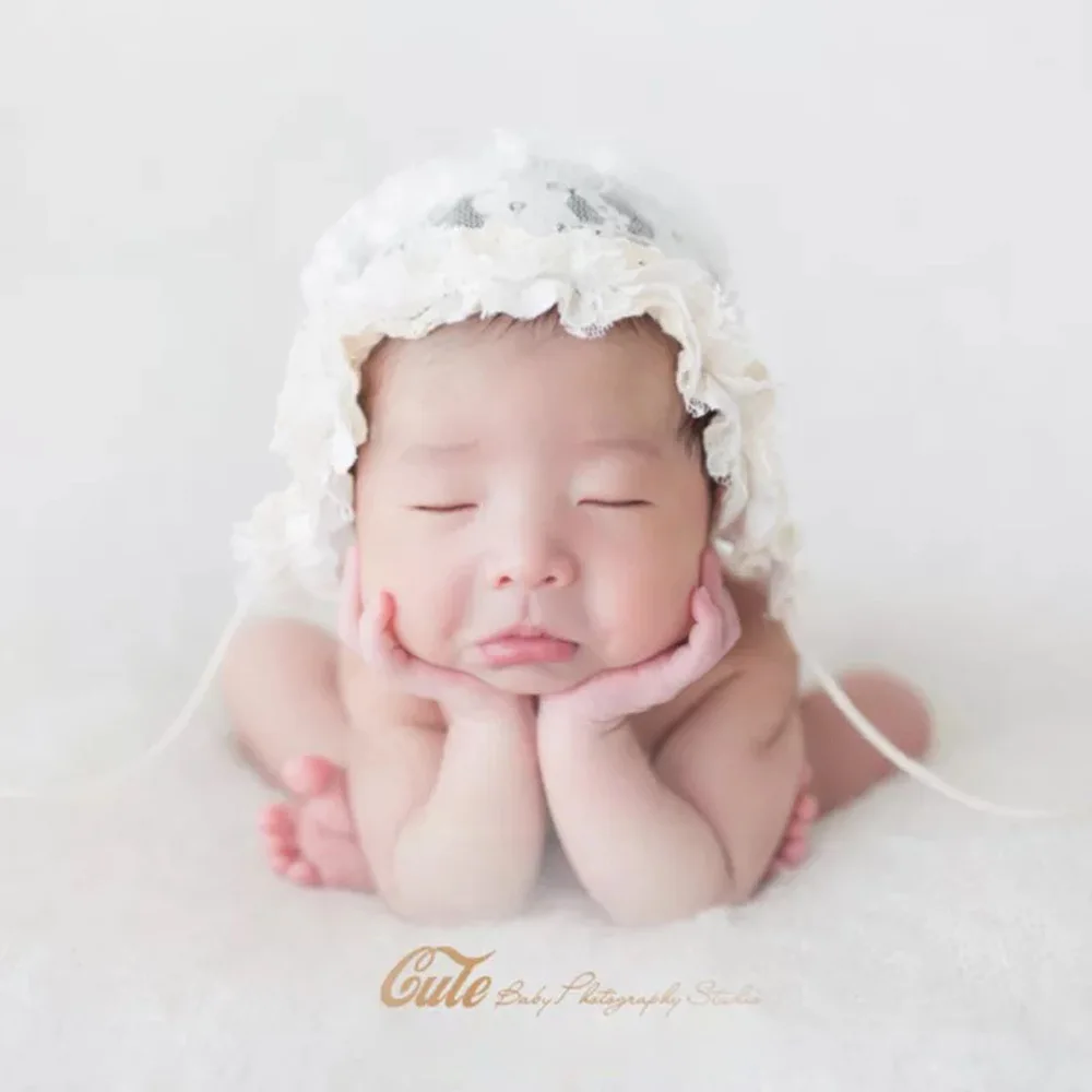 

Cute Style Soft And Comfortable Lace Baby's Hat Princess Hat For Photography With Multiple Colors Choices