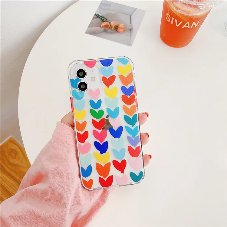 

Graffiti Oil Painting Soft TPU Phone Case For iPhone 11 12 Pro Max For iPhone 12 Pro Max Brush Painted Case