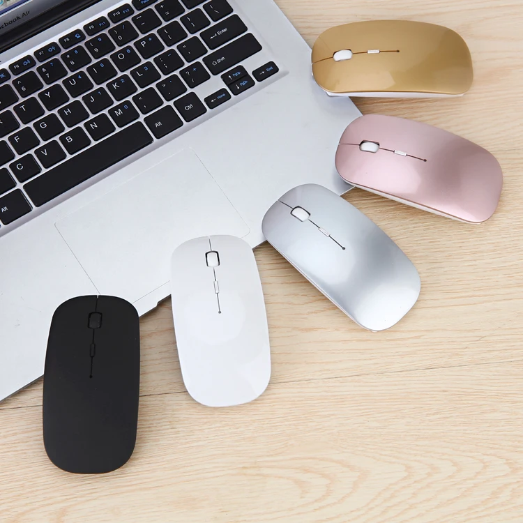 

Qiyu New Bluetooths Dual-mode Rechargeable Wireless Mouse 5.0 Mute Glow Silent Notebook 2.4G USB Wireless Mouse