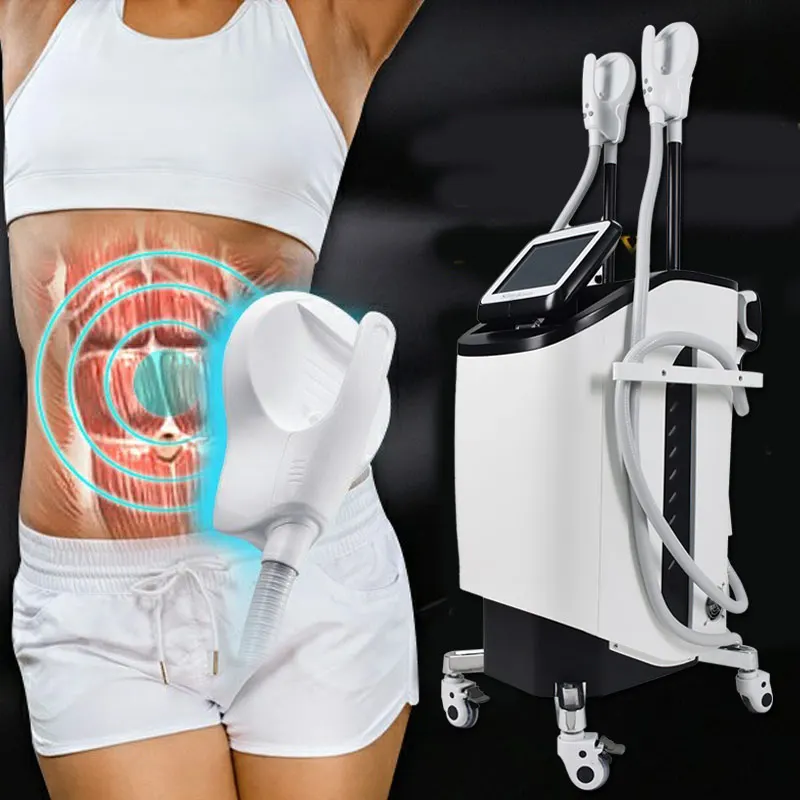

New Technology 4 Handles Sculpting Electronic Muscle Stimulate Machine EMS and RF Body Slimming Sculpt machine