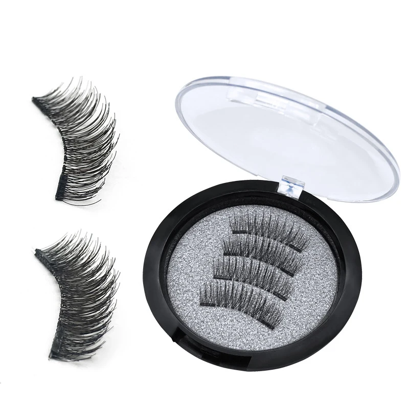 

2 magnets eyelash 1 pairs magnetic false eyelashes, Natural black