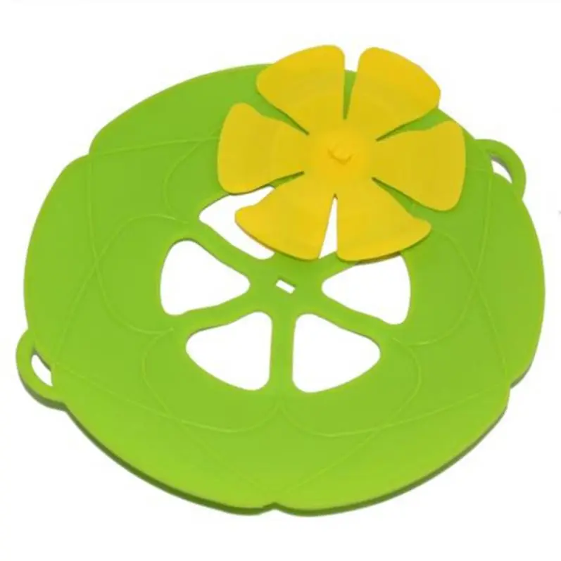 

Multifunctional Silicone Lid Spill Stopper Anti Overflow Pot Cover 28.5cm Diameter Kitchen Gadgers Cooking Pot Lids Utensil, Prink