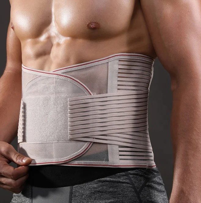 

New Arrival Black Skin Color Breathable Material Lumbosacral Back Lumbar Support Belt
