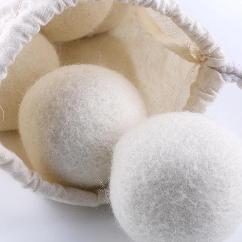 

best selling ecofriendly reusable 4xxl  hand pure new zealand sheep washingballs 6pack 7cm, White
