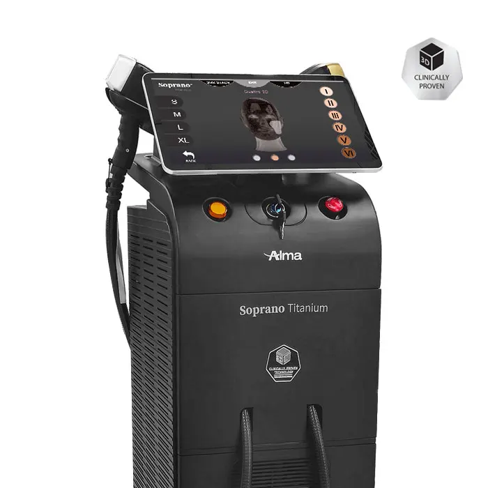 

2022 New technology Alma Sopran Titanium Nose hair removal 3 waves diode Laser 755nm 808nm 1064nm hair removal machine