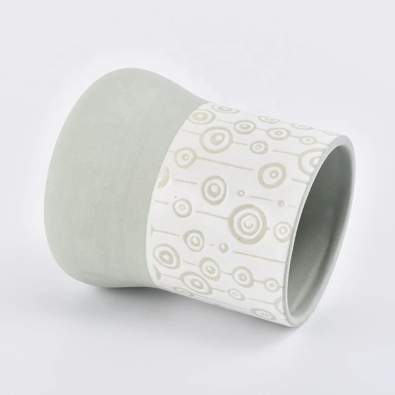 Unique glazed tealight ceramic candle holder