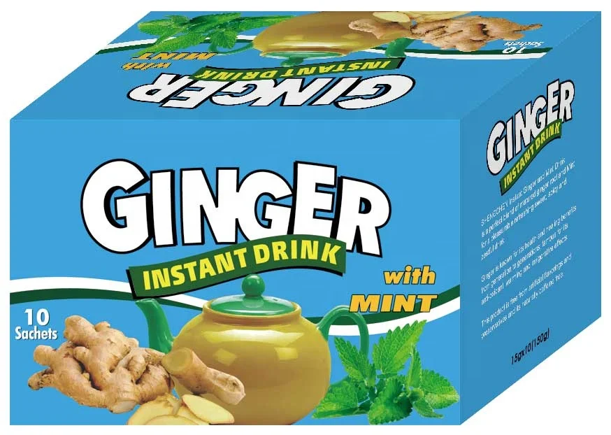 Instant Honey Ginger Tea With Mint,Honey Ginger Tea Mint Flavor,Instant