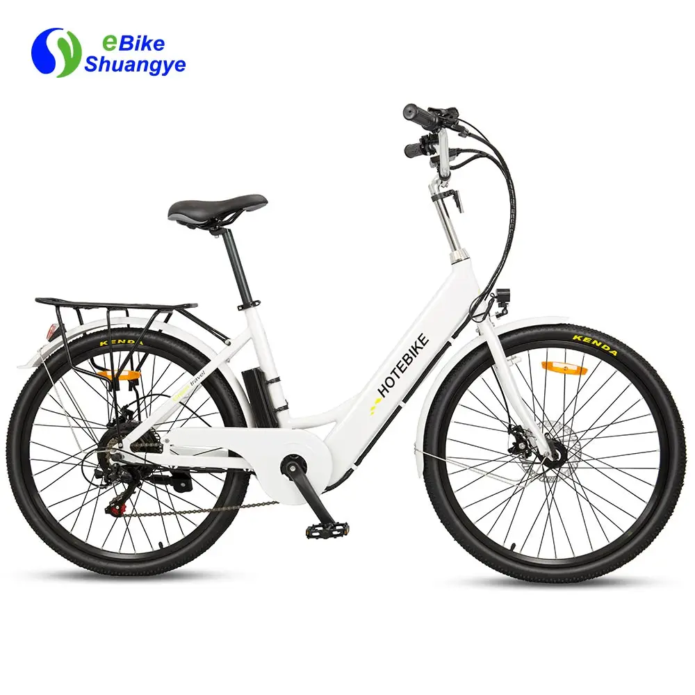 

26 inch 36V 10Ah lithium battery city electric bike germany/cheap electric bicycle/electric bicycles for sale, Black/white