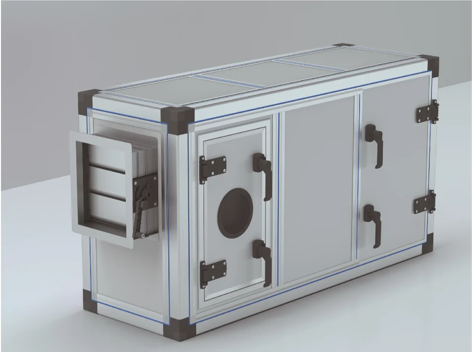 high quality ahu aluminium profile for air handling unit frame