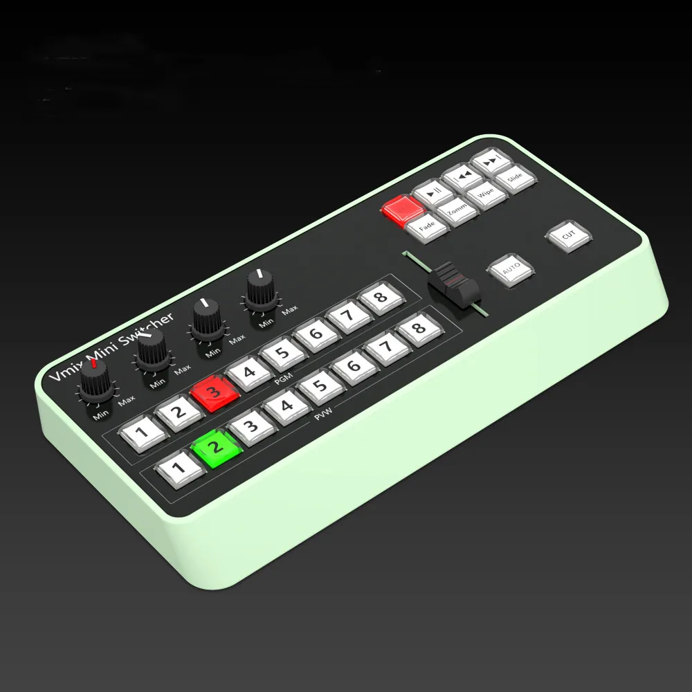 

TYST Recording and Broadcasting Control Keyboard Multi Format Video Switcher Mixer Vmix Video Switching Keyboard, Random delivery