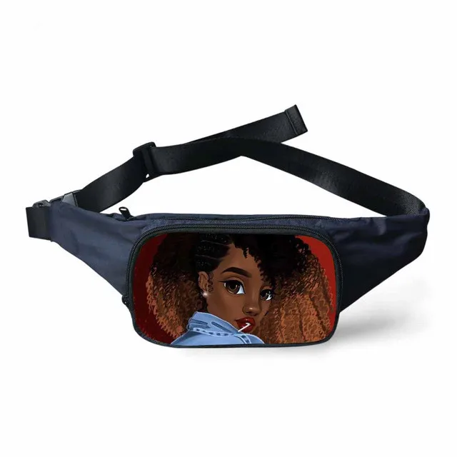 

Custom Logo Fanny Packs Women Black African Girls Magic Ladies Bags Females Belt Money Bag waist bags for women