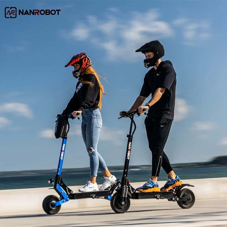 

Nanrobot 10 Inch 52v 2000w D4+ dual motor high quality electric scooter for adults from eu warehouse, Black