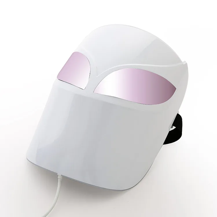 

7 Colorful Photon Voice Activated Led Anti Agning Mask Wireless Silicone Beauty Therapy Face Facial Led Mask, White or custom