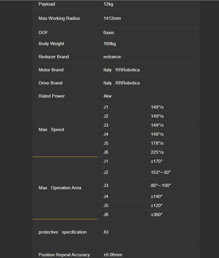 industrial robot arm price of used robot M-710iC industrial robot