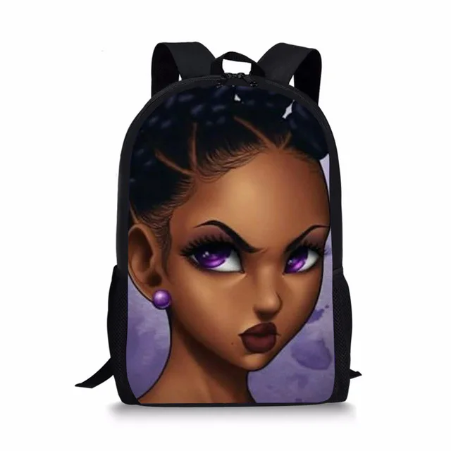 

Factory Wholesale School Backpack African Black Girl School Bags Back Packs Fashion Kid Book Bag For Children