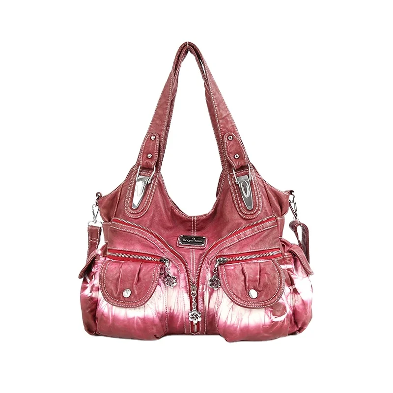 

Angelkiss Fashion pu leather clutch purses purple designers woman handbag ladies hand bag lady purse luxury bags women handbags, Custom