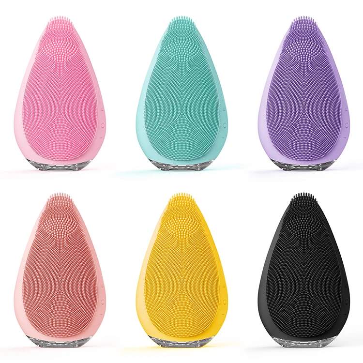 

Home use beauty equipment face brush cleaner sonic new design facial cleansing brush for 2021