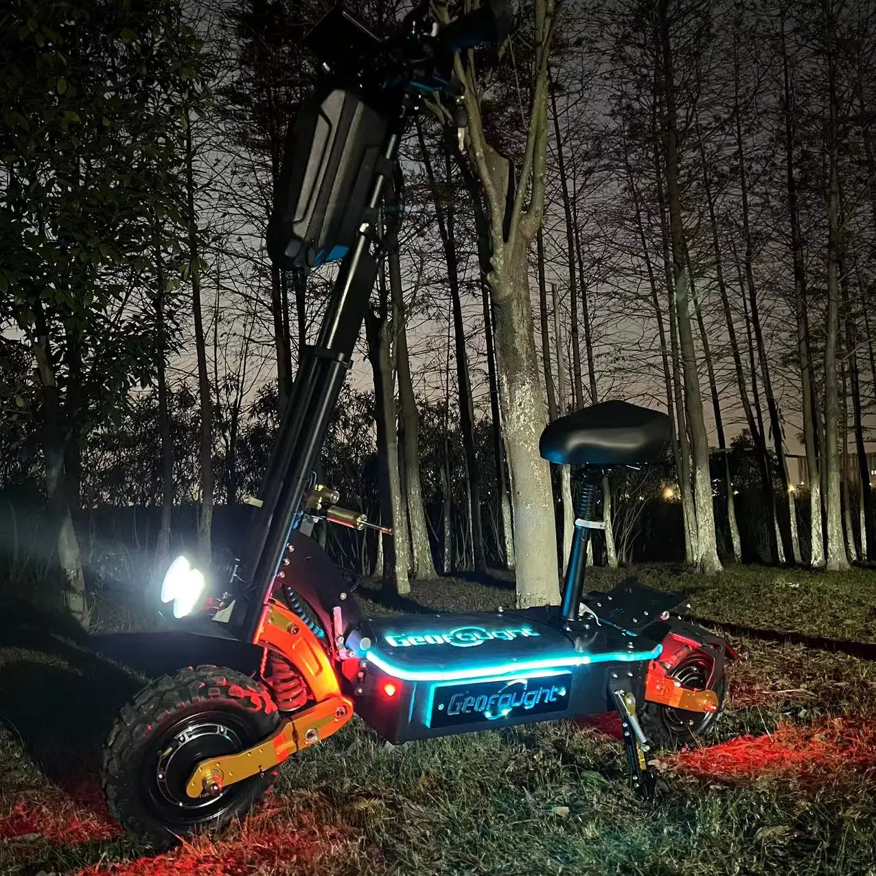 

USA Warehouse MOQ1 11 Inch 5600w Dual Motor Off Road Electric Scooter for Adult with Remote Controlled Rgb Led Lights