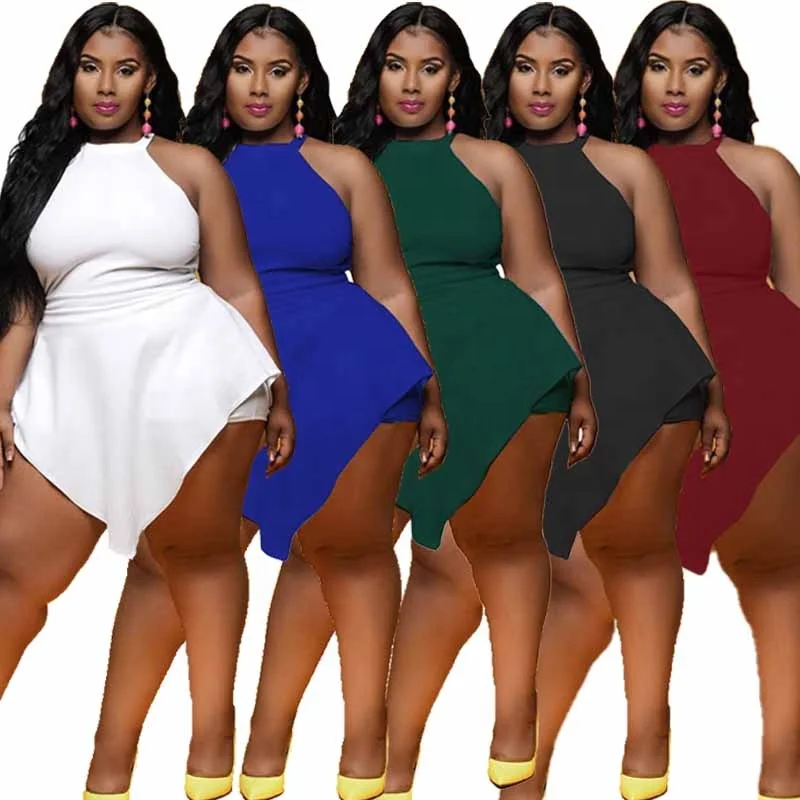 

2021 Summer Bodycon Sexy Onesie Women Romper Bodysuit Jumpsuit Mini Dress