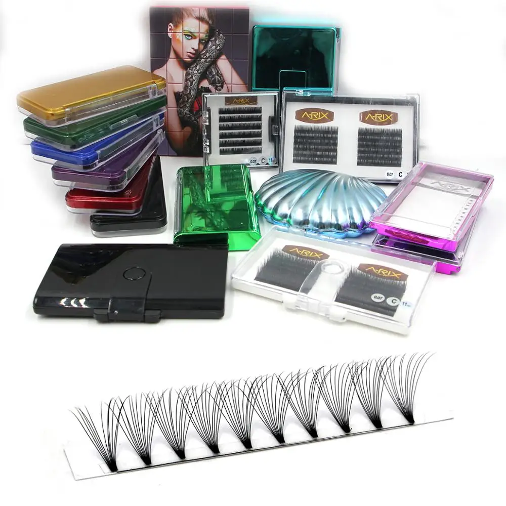 

0.03 0.05 0.07 0.10 Eyelash Extensions Pre Made Fans D Curl Bulk Eyelash Fan Long Stem Eyelash Extensions, Custom color