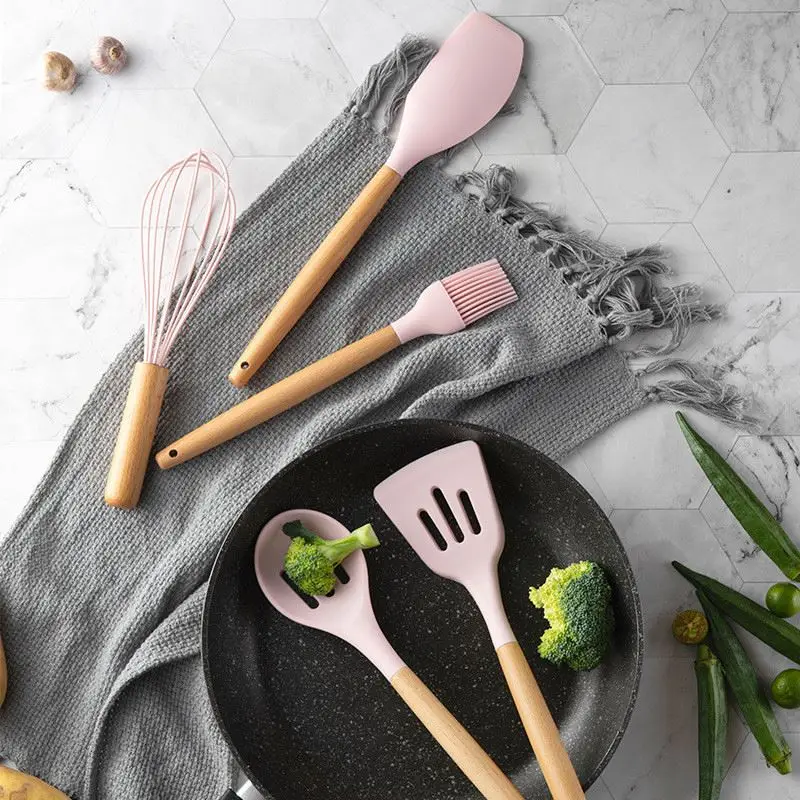 

5pcs silicone utensil set