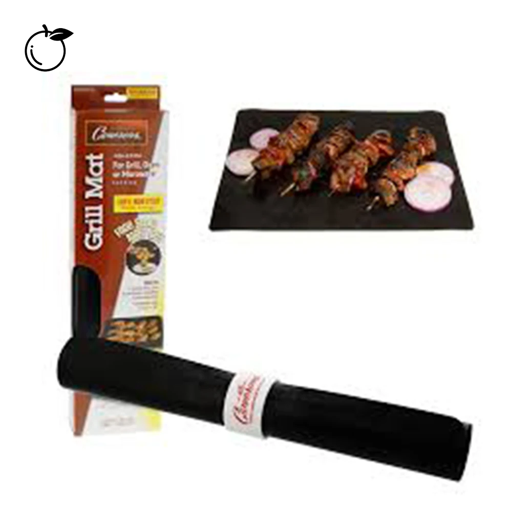 

Customized Size 40X50Cm Grill Mat Retardant Non Stick Heavy Duty Barbeque Baking Mat For Grill, Any colors, like black, brown, copper, silver